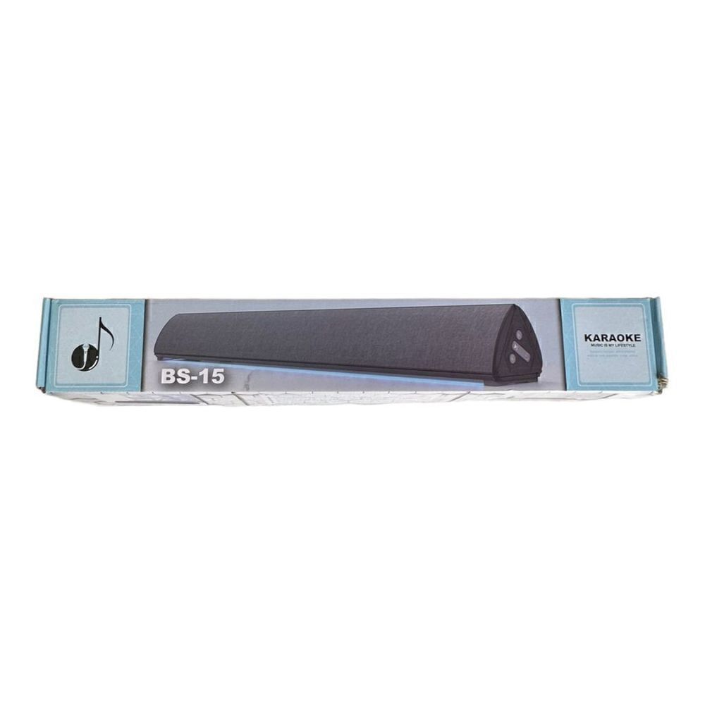 Sound bar bs-15 wireless speaker black new open box